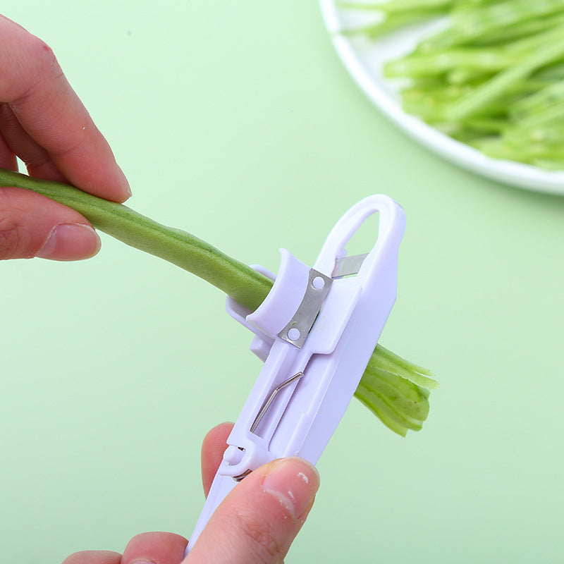 Galuxia Green Bean Slicer Cutter Cut Fruit Vegetable Stringer Peeler Remover For Easy Kitchen Gadgets Cozinha Kitchen Accessories