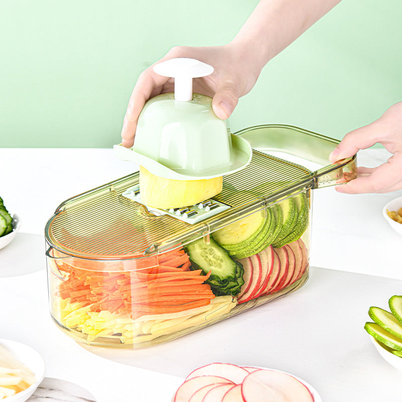 Galuxia Multifunction Transparent Vegetable Cutter Steel Blade Potato Slicer Fruit Shred Dicing Blades Carrot Cheese Grater Chopper Kitchen Gadgets