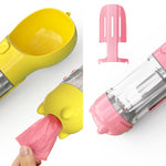 Galuxia Pet Water Bottle Feeder Bowl Garbage Bag Storage Portable Pet Outdoor Travel 3 In 1 Dog Water Bottle