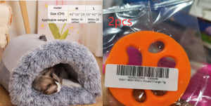 Galuxia New Splice Portable Pet Nest Portable Autumn And Winter Warm Dog Nest Moisture-proof Long Fur Cat Nest Cross Border Pet Nest
