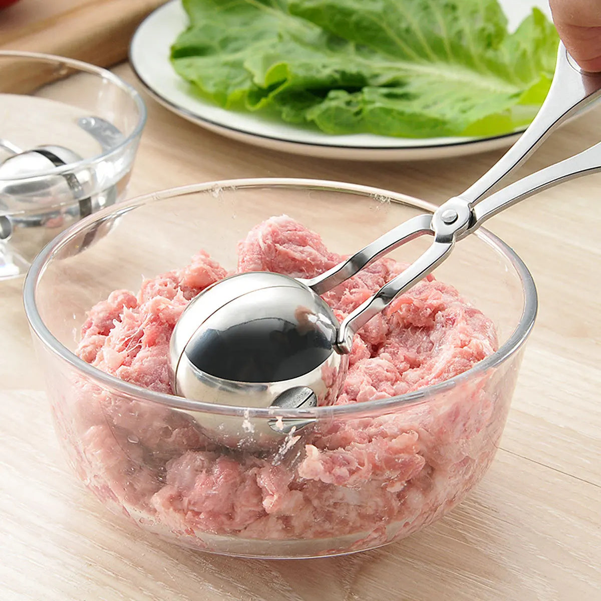 Galuxia Meatball Maker Tool Clip Fish Meat Rice Ball Making Mold Tools Stainless Steel Meat Baller Tongs Kitchen Gadgets
