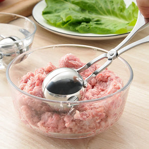 Galuxia Meatball Maker Tool Clip Fish Meat Rice Ball Making Mold Tools Stainless Steel Meat Baller Tongs Kitchen Gadgets