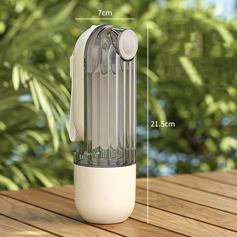 Galuxia 2 In 1 Pet Water Cup Segment Design Green Dog Walking Portable Drinking Cup Dog Feeding Supplies Pet Supplies Dog Walking Water Feeder Pets Products