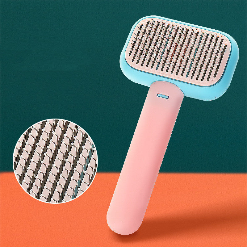 Galuxia New Pet Cat Dog Hair Brush Hair Massage Comb Open-Knot Brush Grooming Cleaning Tool Stainless Steel Comb