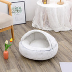 Galuxia 2 In 1 Dog And Cat Bed Pet Winter Bed Round Plush Warm Bed House Soft Long Plush Pets Bed Pet Products