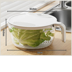 Galuxia Multifunctional Drainage Basin For Domestic Kitchen Rice Fruit Washing Basket Vegetable Basket Wash Multi Function Kitchen Gadgets