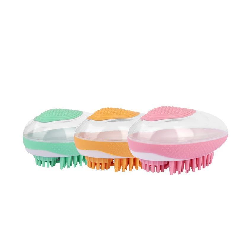 Galuxia Dog Cat Bath Brush 2-in-1 Pet SPA Massage Comb Soft Silicone Pets Shower Hair Grooming Cmob Dog Cleaning Tool Pet Products