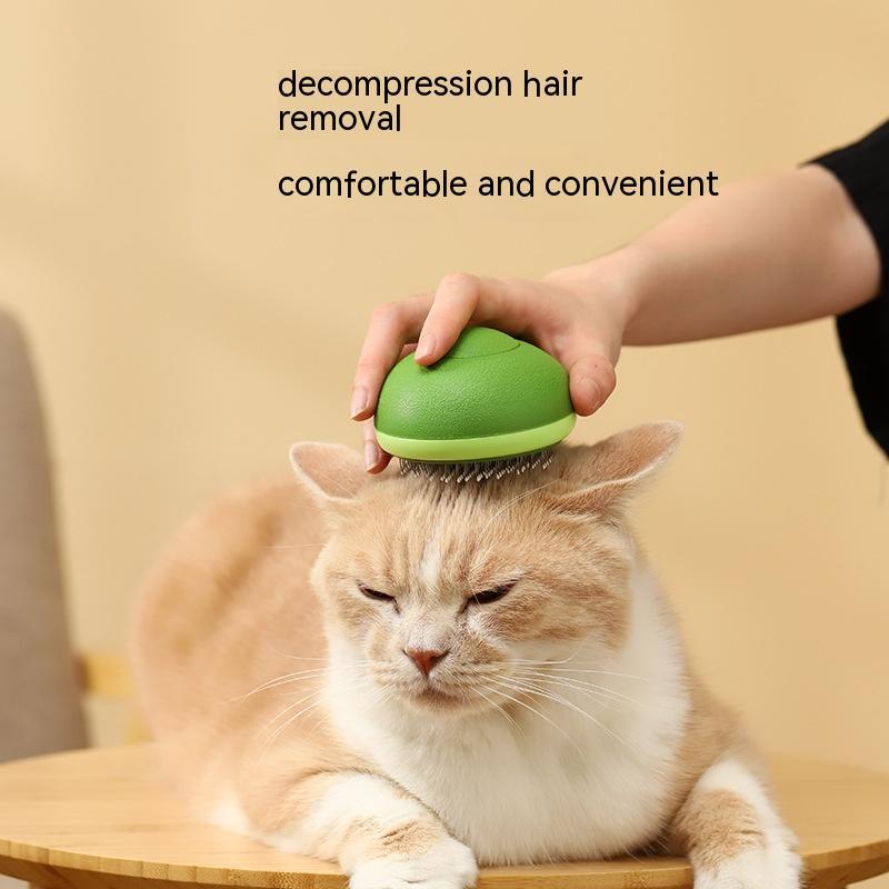 Galuxia Cat Brush Hair Remover Cleaning Avocado Shaped Dog Grooming Tool Pet Combs Brush Stainless Steel Needle Pet Cleaning Care