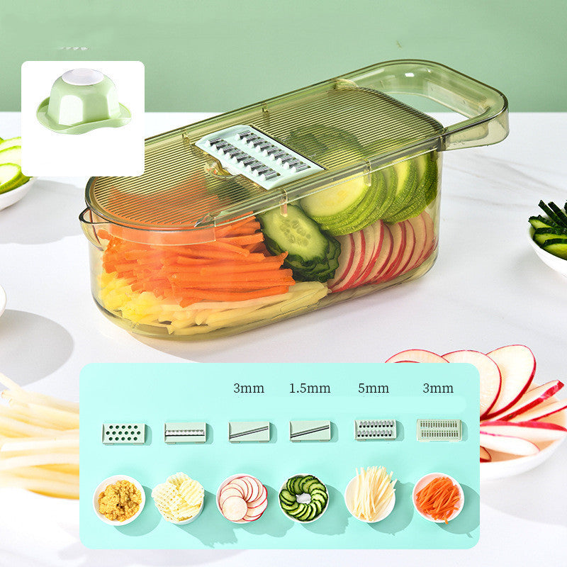 Galuxia Multifunction Transparent Vegetable Cutter Steel Blade Potato Slicer Fruit Shred Dicing Blades Carrot Cheese Grater Chopper Kitchen Gadgets