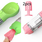 Galuxia Pet Water Bottle Feeder Bowl Garbage Bag Storage Portable Pet Outdoor Travel 3 In 1 Dog Water Bottle