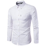 Galuxia Men S Shirts Korean Men Slim Long Sleeve Dress Shirt