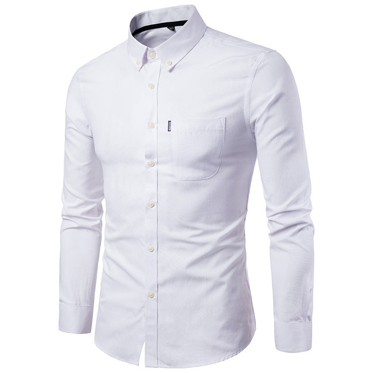 Galuxia Men S Shirts Korean Men Slim Long Sleeve Dress Shirt