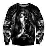 Galuxia Halloween Skull Anime 3D Sweatshirt
