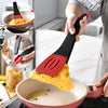Galuxia 3 In 1 Frying Spatula Clip Silicone Food Clip Frying Steak Pancakes Shovel Slotted Turners Kitchen Tools Cooking Utensils Kitchen Gadgets