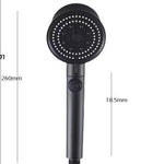 Galuxia Five-color Wind Turbine Shower Head 56 Speed Water Silicone Shower Head