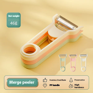 Galuxia 3 In 1 Cheese Grater Portable Handheld Stainless Steel Vegetable Grater Kitchen Tools Efficient Food Graters Home Kitchen Gadgets
