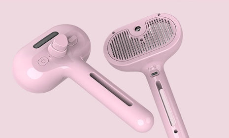 Galuxia Pet Comb Self Cleaning Pets Hair Remover Brush For Dogs Grooming Tools Dematting Comb Built-in Mist Humidifier Pet Products