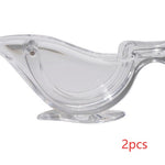 Galuxia Manual Lemon Juicer Transparent Acrylic Elegance Bird Shape Lemon Slice Squeezer Kitchen Tools Gadgets