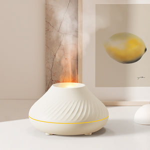 Galuxia Drop Shipping RGB 130ML Flame Humidifier Diffuser Aroma Essential Oil Fire Flame Aroma Diffuser