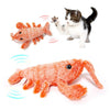 Galuxia Pet Toys Electric Jumping Shrimp USB Charging Simulation Lobster Funny Cat Plush Pets Toy