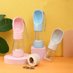 Galuxia Pet Dog Water Bottle Feeder Bowl Portable Water Food Bottle Pets Outdoor Travel Drinking Dog Bowls Water Bowl For Dogs