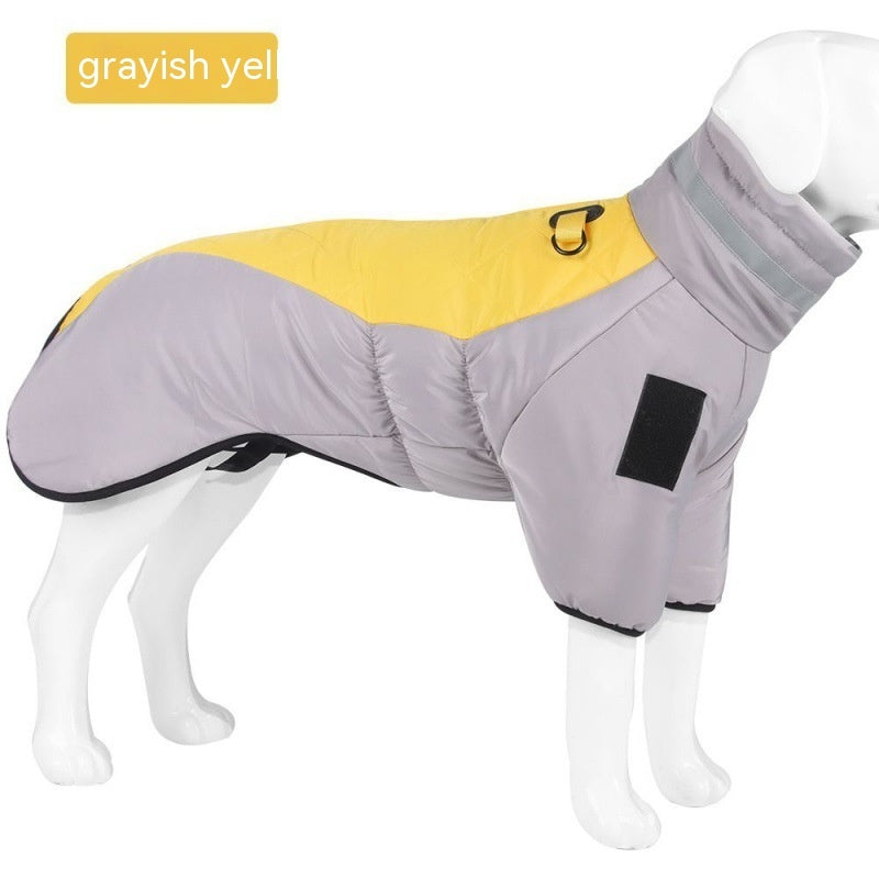 Galuxia New Winter Dog Coat Waterproof Pet Clothes For Medum Large Dogs Warm Thicken Dog Vest Custome Labrador Jacket