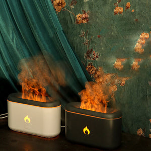 Galuxia Drop Shipping 3D Flame Humidifier 300ML Ultrasonic Flame Aroma Diffuser Essential Oil Diffuser Top Sell