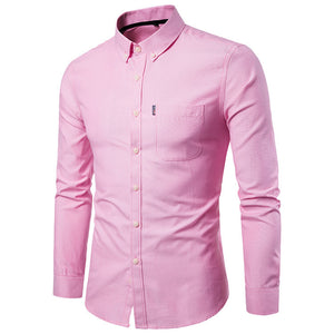 Galuxia Men S Shirts Korean Men Slim Long Sleeve Dress Shirt